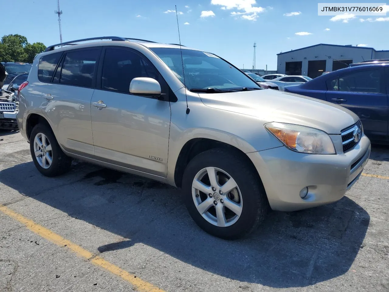 2007 Toyota Rav4 Limited VIN: JTMBK31V776016069 Lot: 60907774