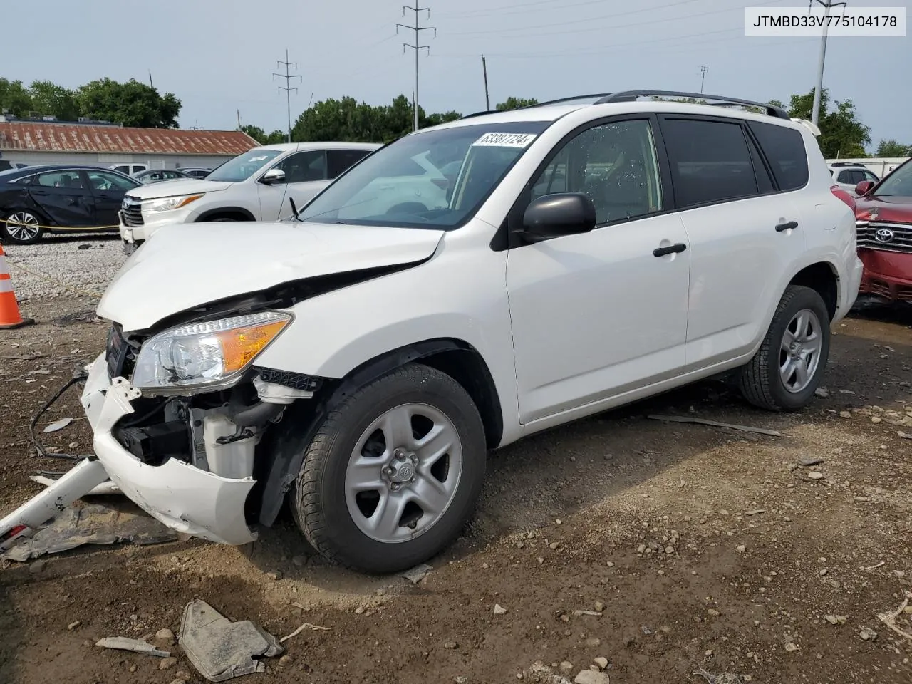 2007 Toyota Rav4 VIN: JTMBD33V775104178 Lot: 63387724