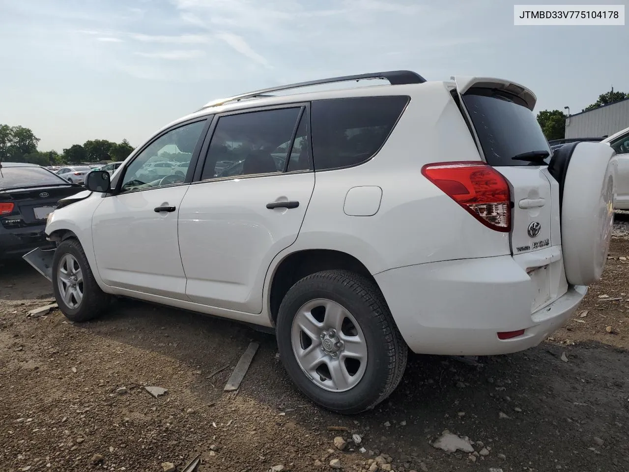 2007 Toyota Rav4 VIN: JTMBD33V775104178 Lot: 63387724