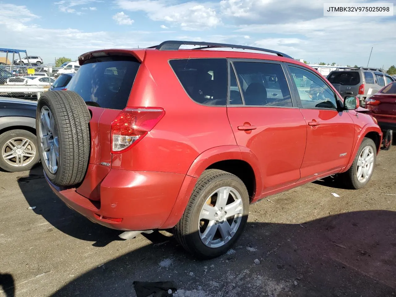 2007 Toyota Rav4 Sport VIN: JTMBK32V975025098 Lot: 66618474