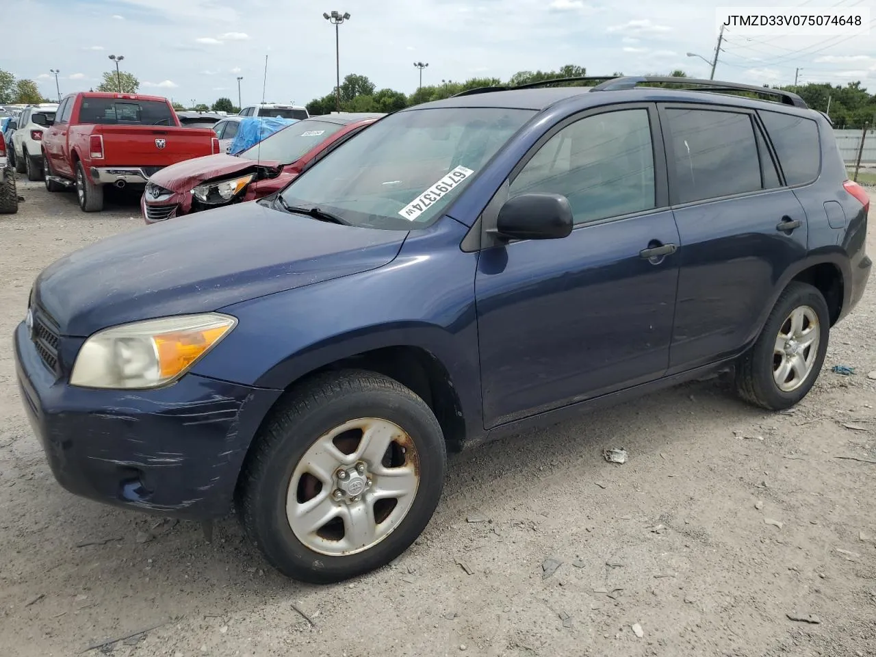 2007 Toyota Rav4 VIN: JTMZD33V075074648 Lot: 67191374