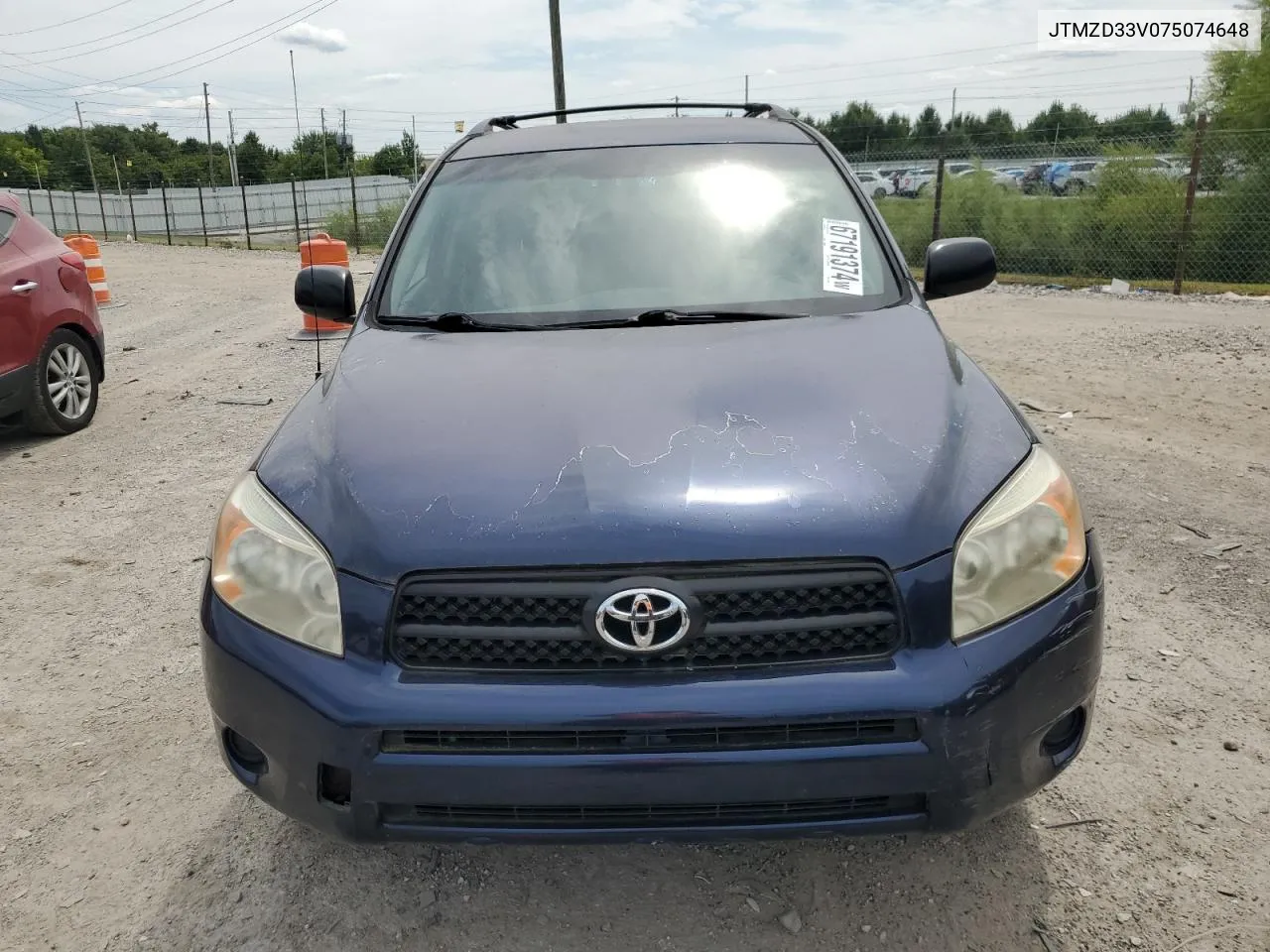 2007 Toyota Rav4 VIN: JTMZD33V075074648 Lot: 67191374