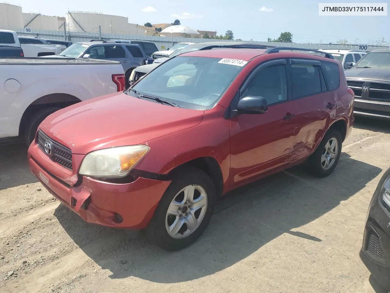 2007 Toyota Rav4 VIN: JTMBD33V175117444 Lot: 68674714