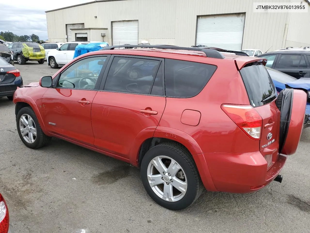 2007 Toyota Rav4 Sport VIN: JTMBK32V876013955 Lot: 68822674