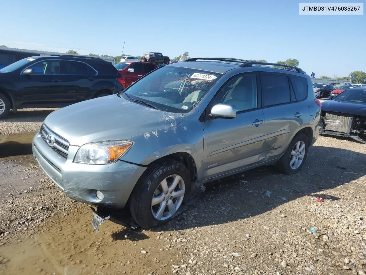 2007 Toyota Rav4 Limited VIN: JTMBD31V476035267 Lot: 69211524