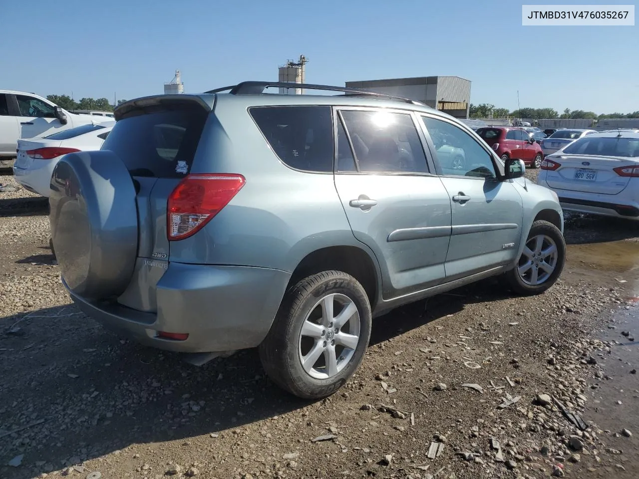 2007 Toyota Rav4 Limited VIN: JTMBD31V476035267 Lot: 69211524