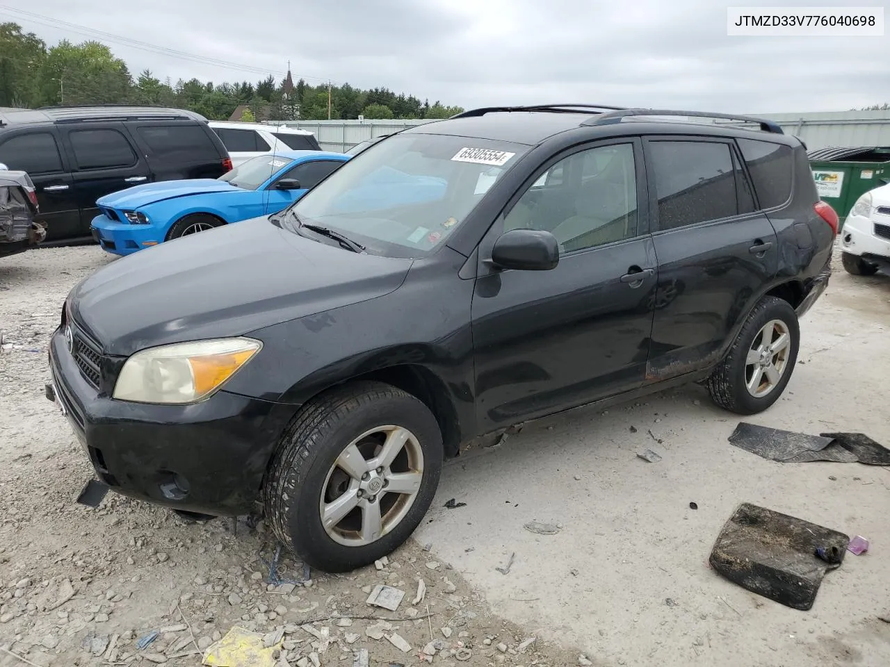 2007 Toyota Rav4 VIN: JTMZD33V776040698 Lot: 69305554