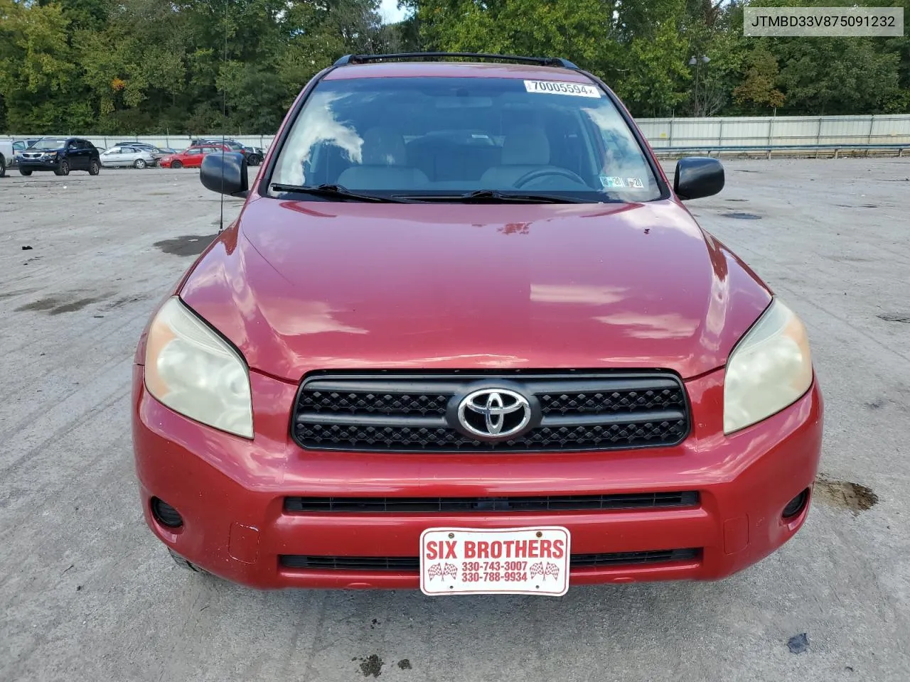 2007 Toyota Rav4 VIN: JTMBD33V875091232 Lot: 70005594