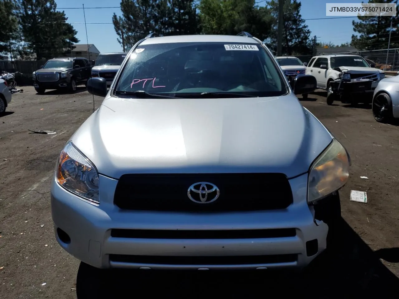 2007 Toyota Rav4 VIN: JTMBD33V575071424 Lot: 70427414