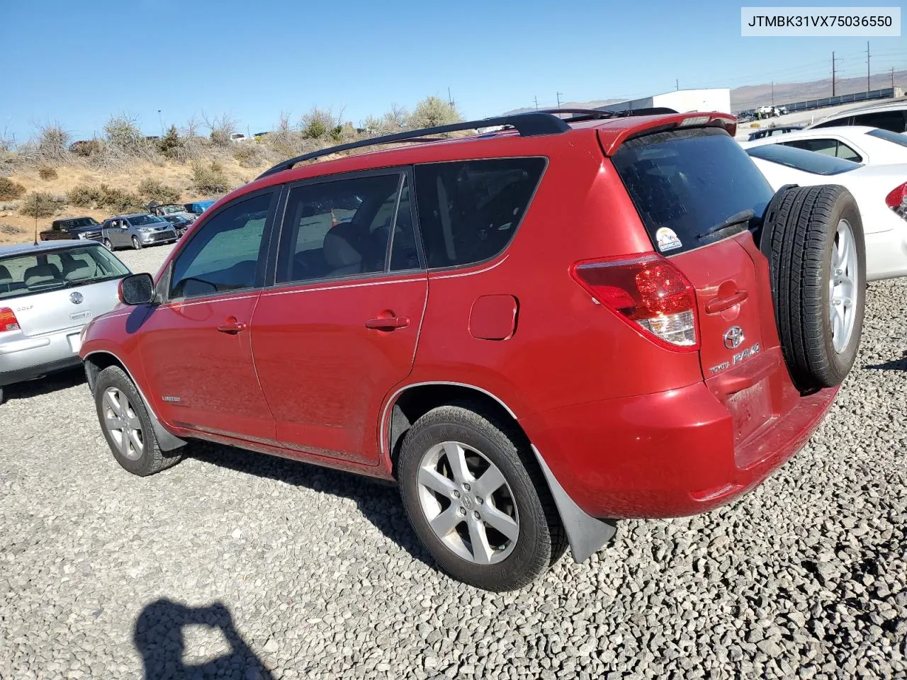 2007 Toyota Rav4 Limited VIN: JTMBK31VX75036550 Lot: 72633434