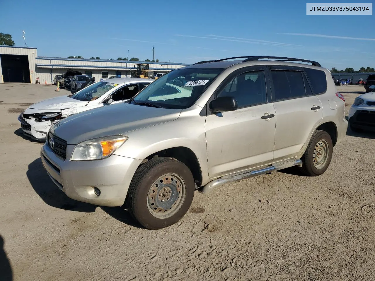 2007 Toyota Rav4 VIN: JTMZD33V875043194 Lot: 72855484