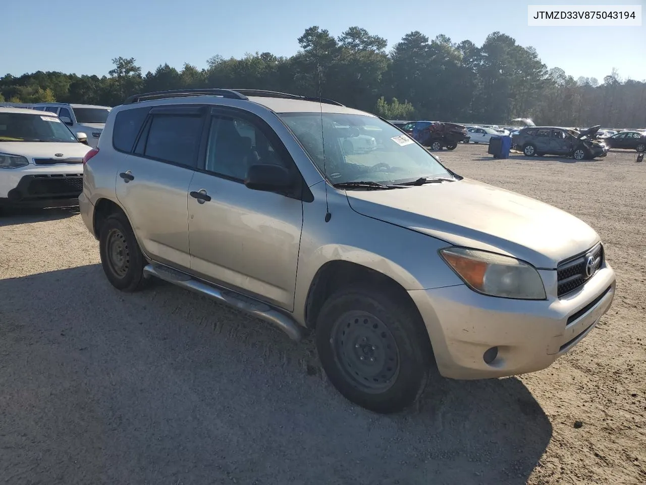 2007 Toyota Rav4 VIN: JTMZD33V875043194 Lot: 72855484