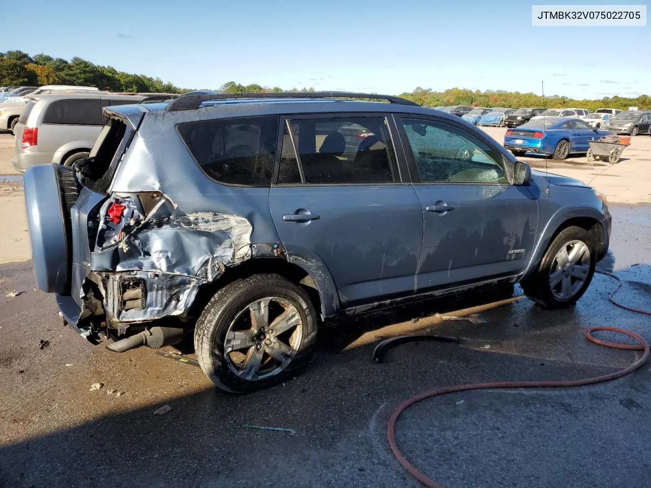 2007 Toyota Rav4 Sport VIN: JTMBK32V075022705 Lot: 75205644