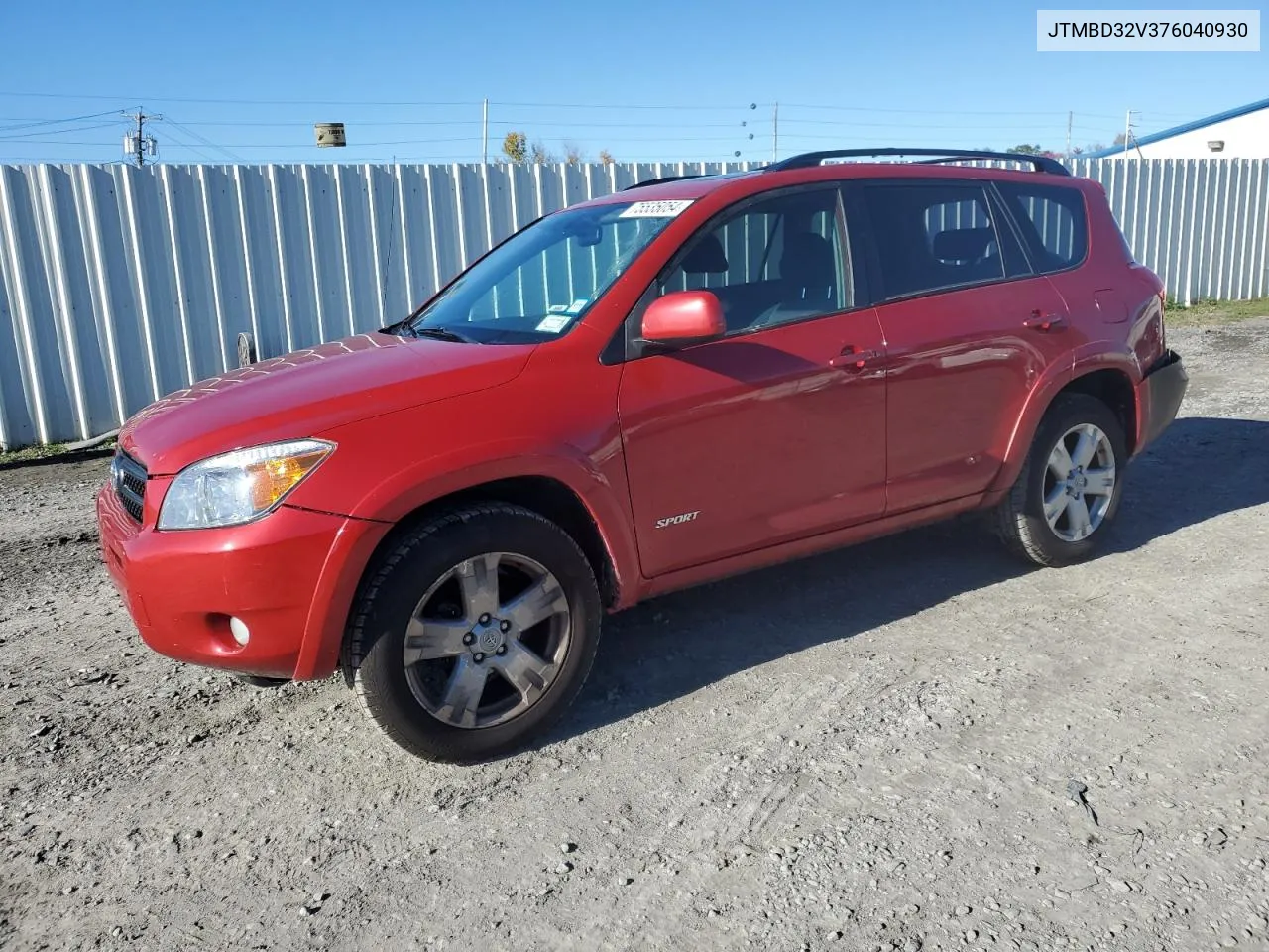 2007 Toyota Rav4 Sport VIN: JTMBD32V376040930 Lot: 75535054