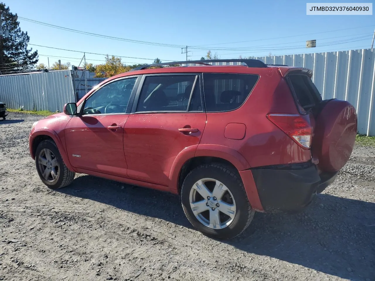 2007 Toyota Rav4 Sport VIN: JTMBD32V376040930 Lot: 75535054