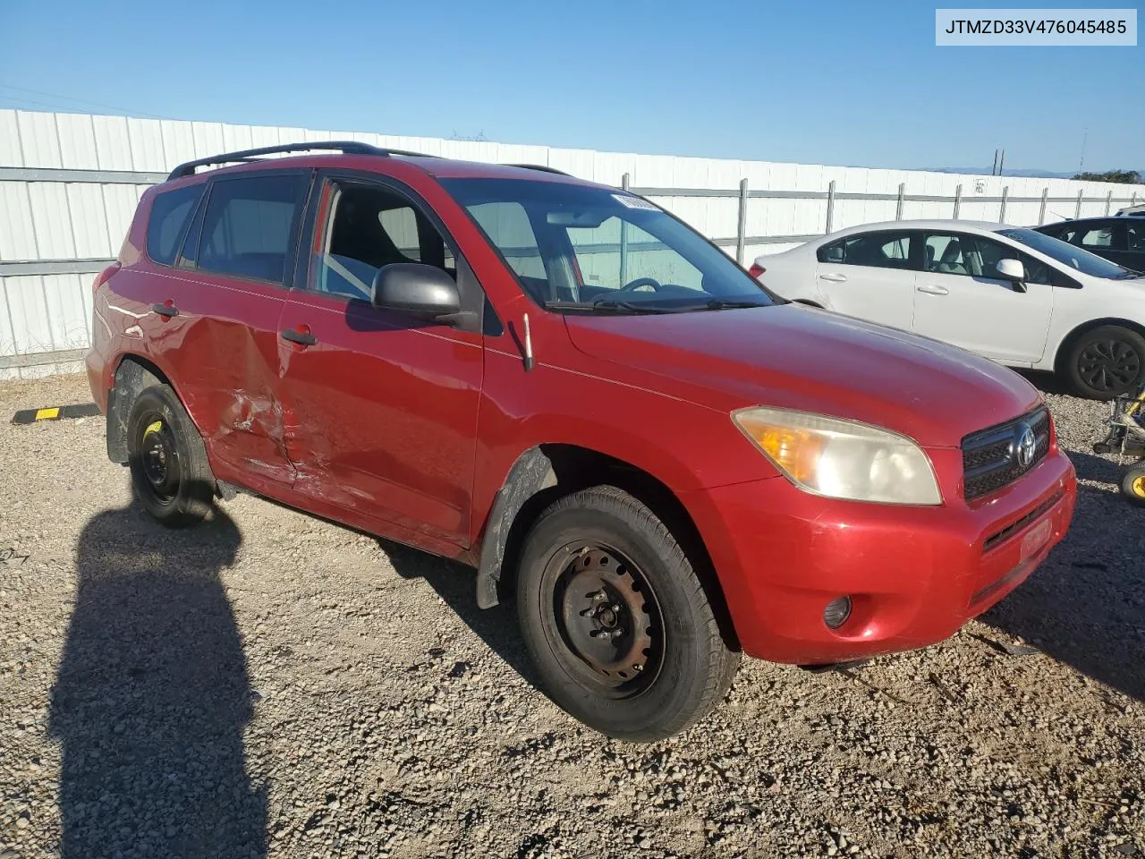 2007 Toyota Rav4 VIN: JTMZD33V476045485 Lot: 76068094