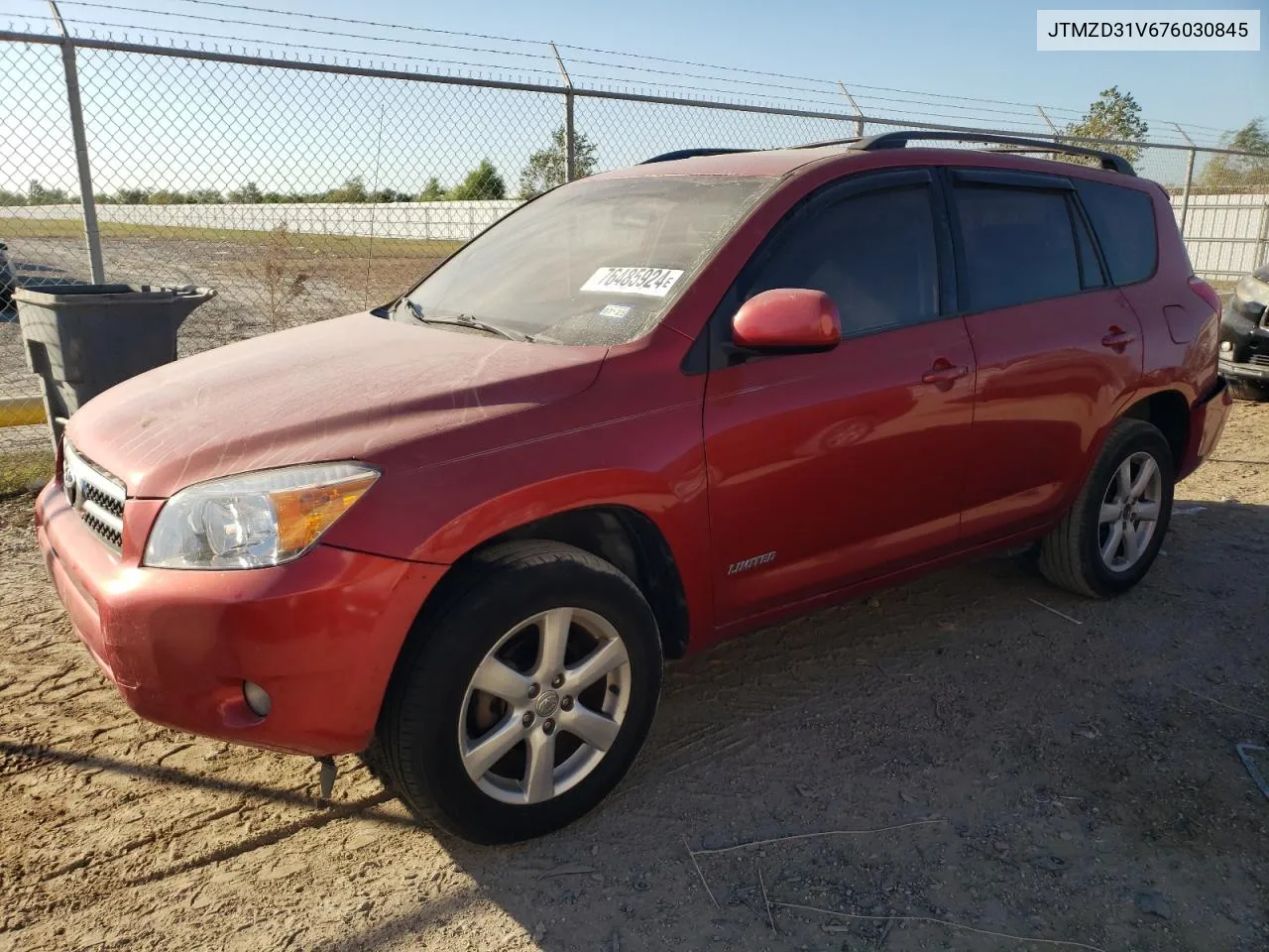 2007 Toyota Rav4 Limited VIN: JTMZD31V676030845 Lot: 76485924