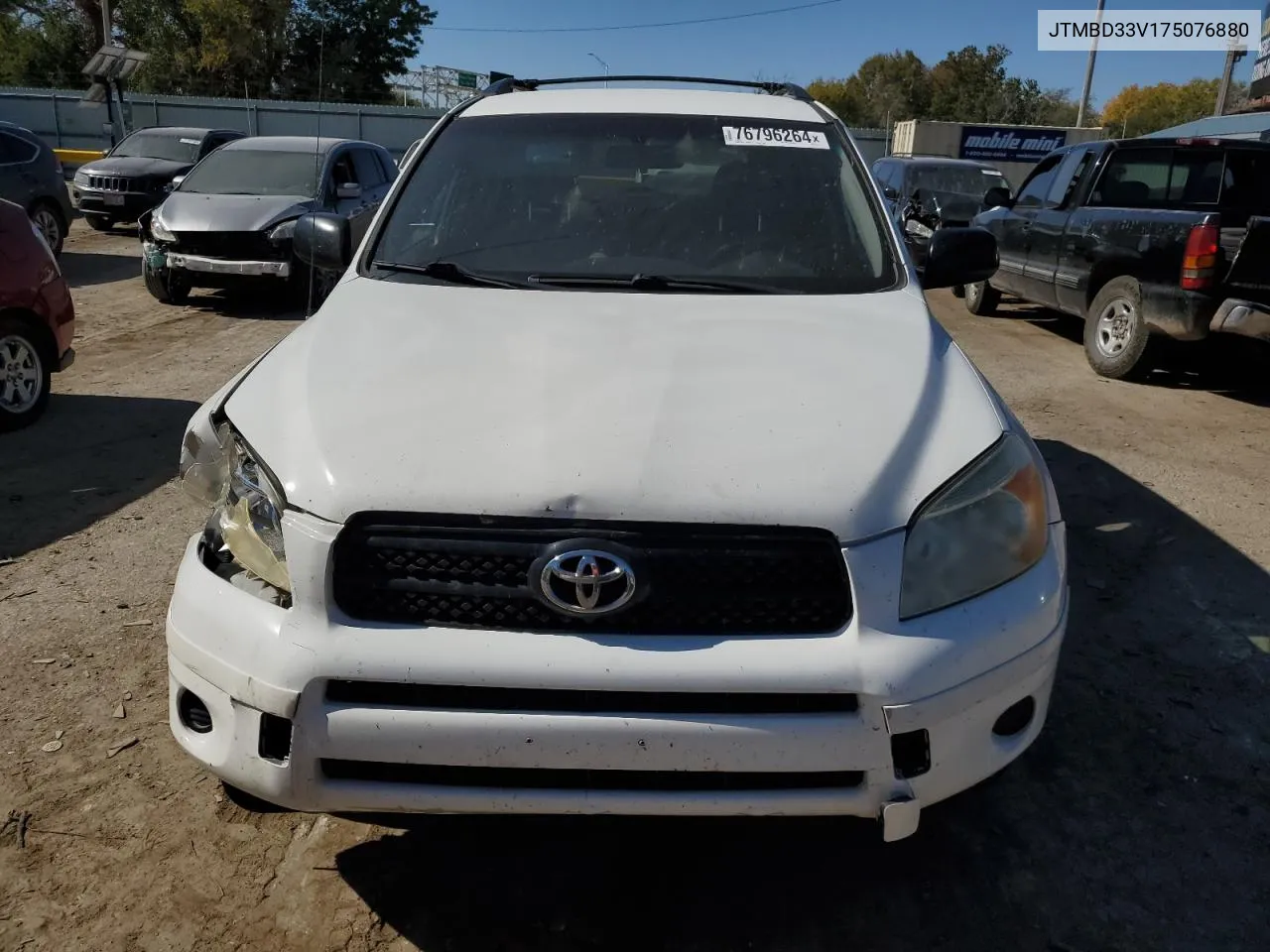 2007 Toyota Rav4 VIN: JTMBD33V175076880 Lot: 76796264