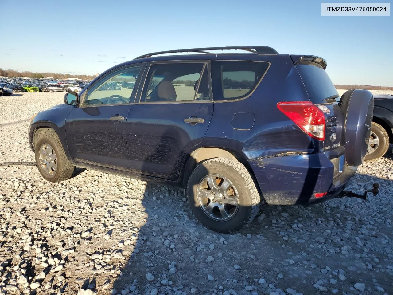 2007 Toyota Rav4 VIN: JTMZD33V476050024 Lot: 77048144