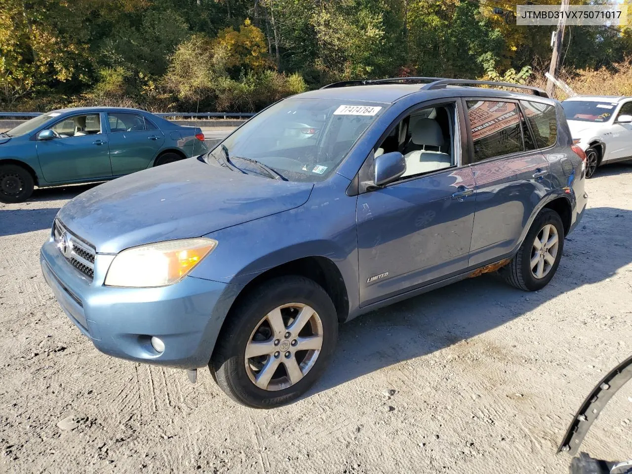 2007 Toyota Rav4 Limited VIN: JTMBD31VX75071017 Lot: 77474764