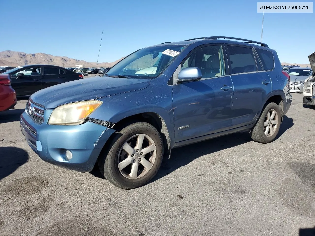 2007 Toyota Rav4 Limited VIN: JTMZK31V075005726 Lot: 77700204