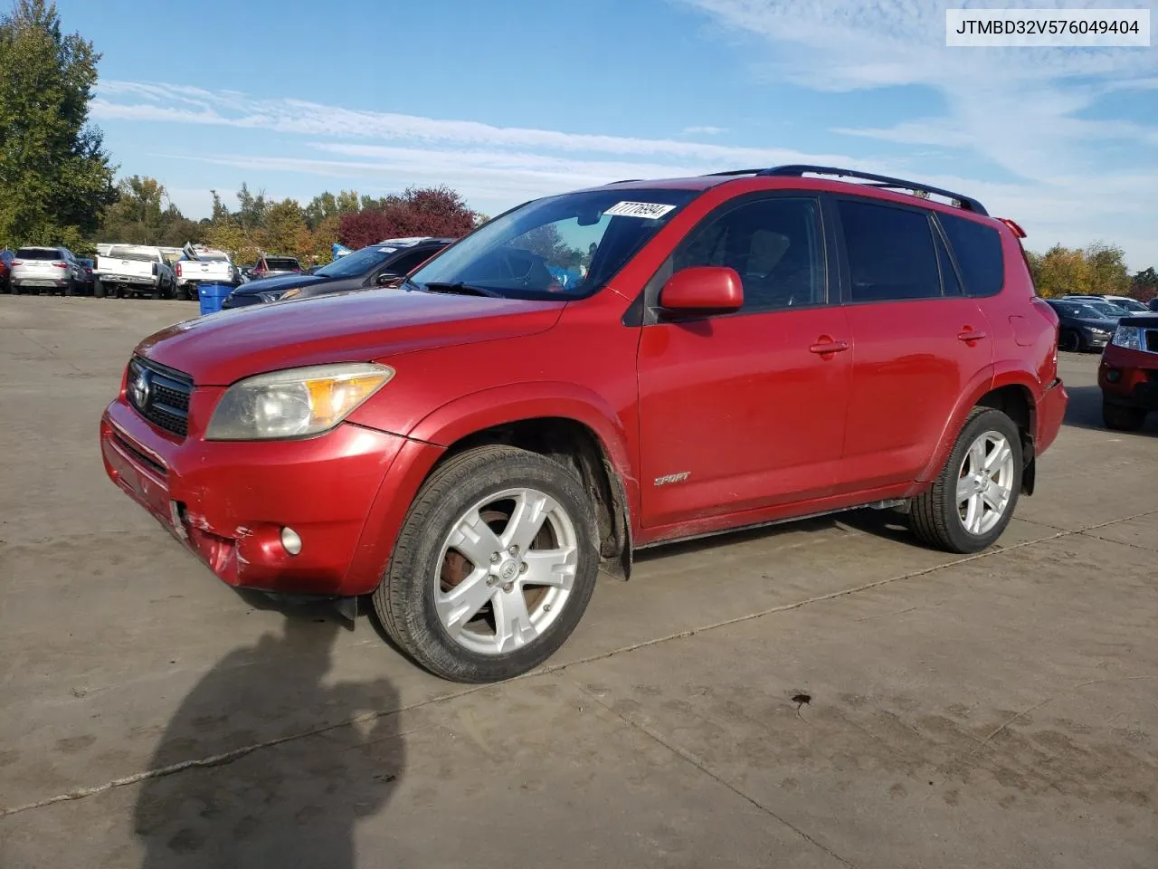 2007 Toyota Rav4 Sport VIN: JTMBD32V576049404 Lot: 77776994