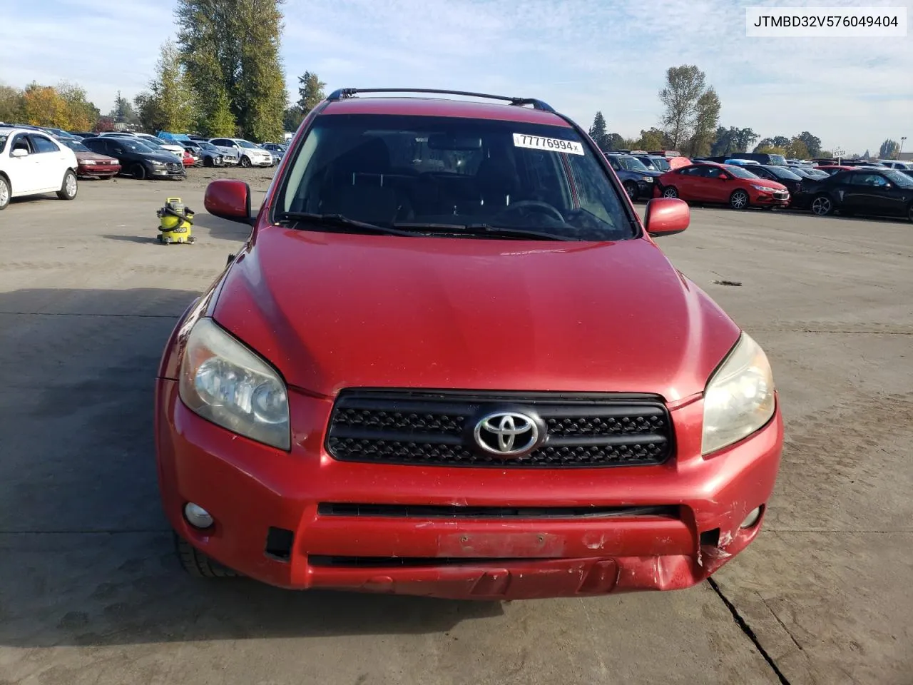 2007 Toyota Rav4 Sport VIN: JTMBD32V576049404 Lot: 77776994