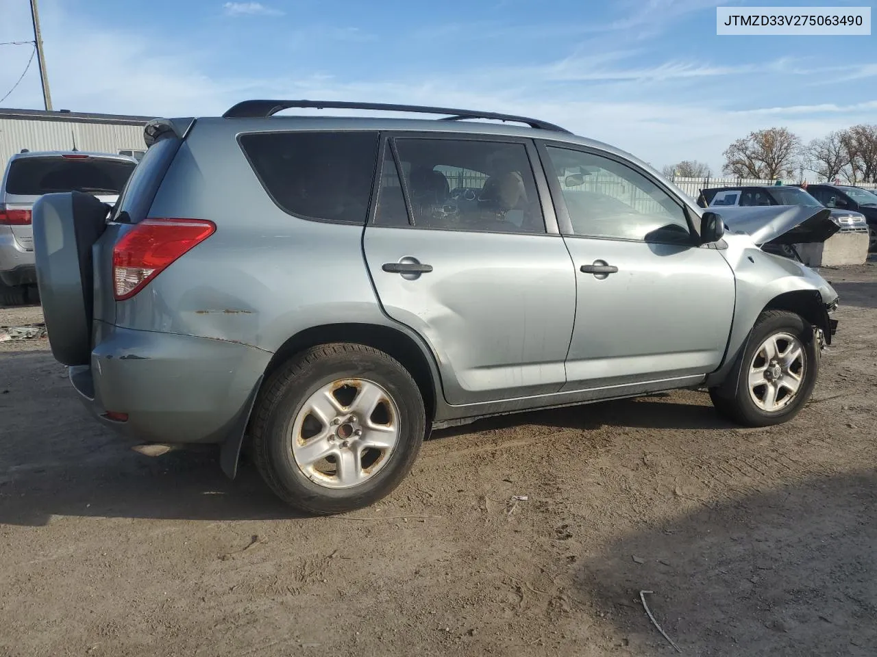 2007 Toyota Rav4 VIN: JTMZD33V275063490 Lot: 77810114