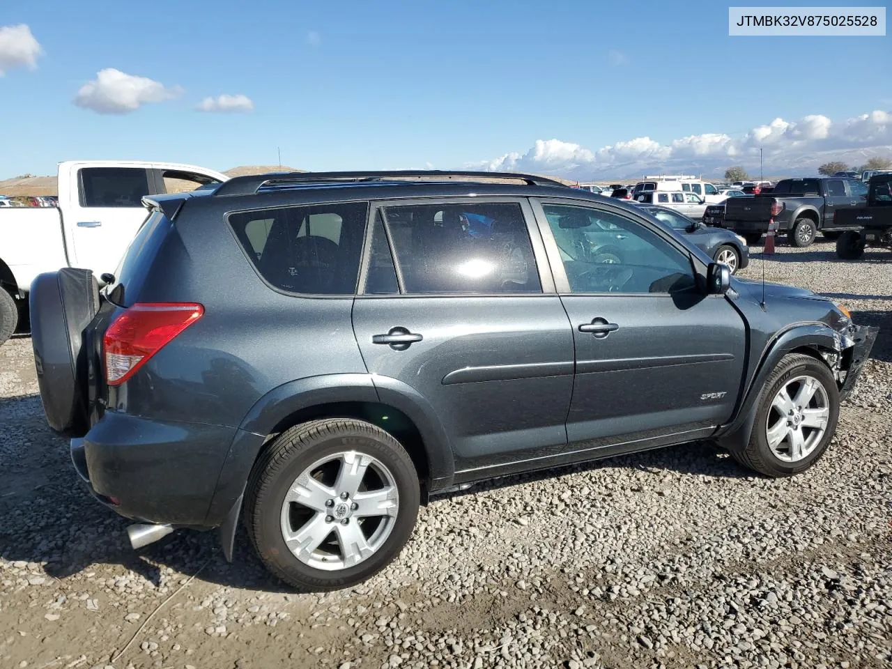 2007 Toyota Rav4 Sport VIN: JTMBK32V875025528 Lot: 78088444