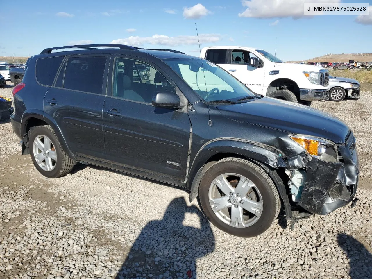 2007 Toyota Rav4 Sport VIN: JTMBK32V875025528 Lot: 78088444