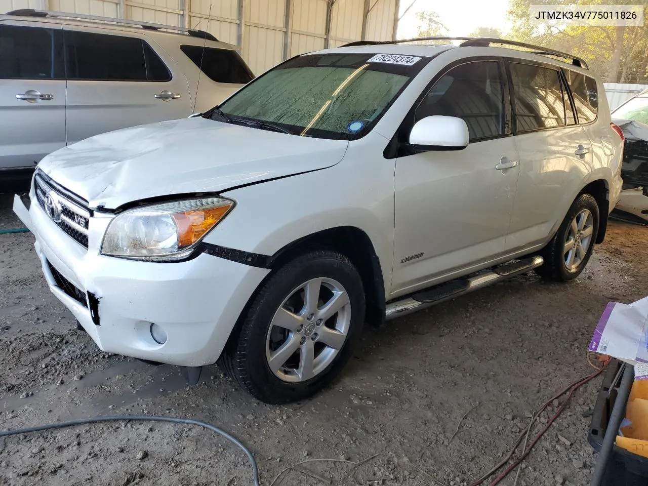 2007 Toyota Rav4 Limited VIN: JTMZK34V775011826 Lot: 78224374