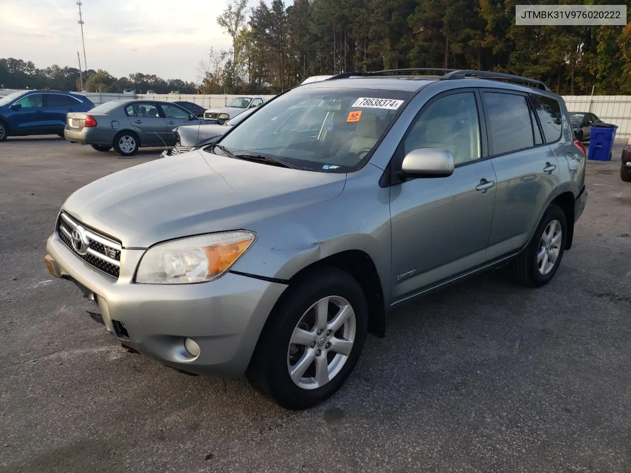 2007 Toyota Rav4 Limited VIN: JTMBK31V976020222 Lot: 78638374