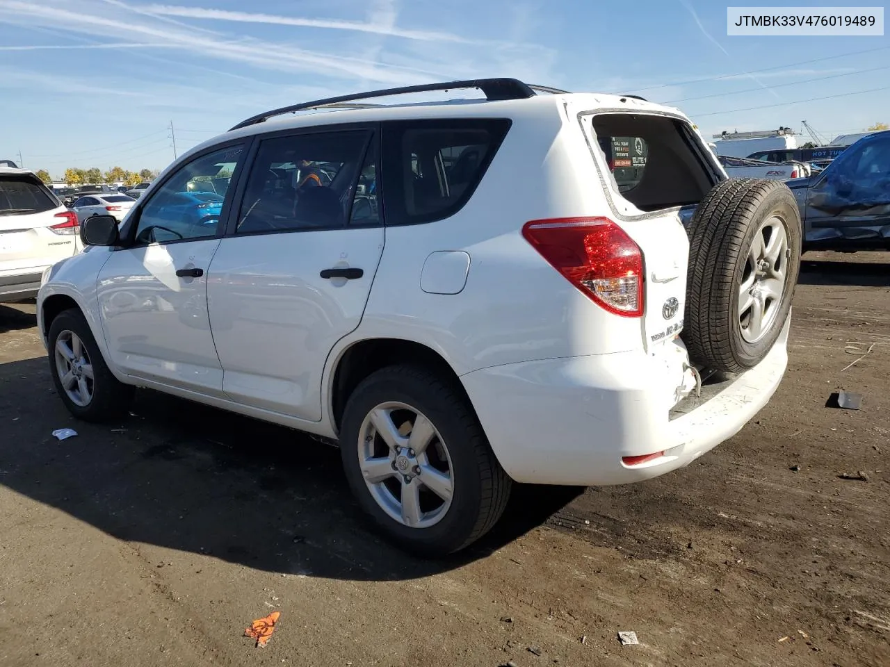 2007 Toyota Rav4 VIN: JTMBK33V476019489 Lot: 78876594