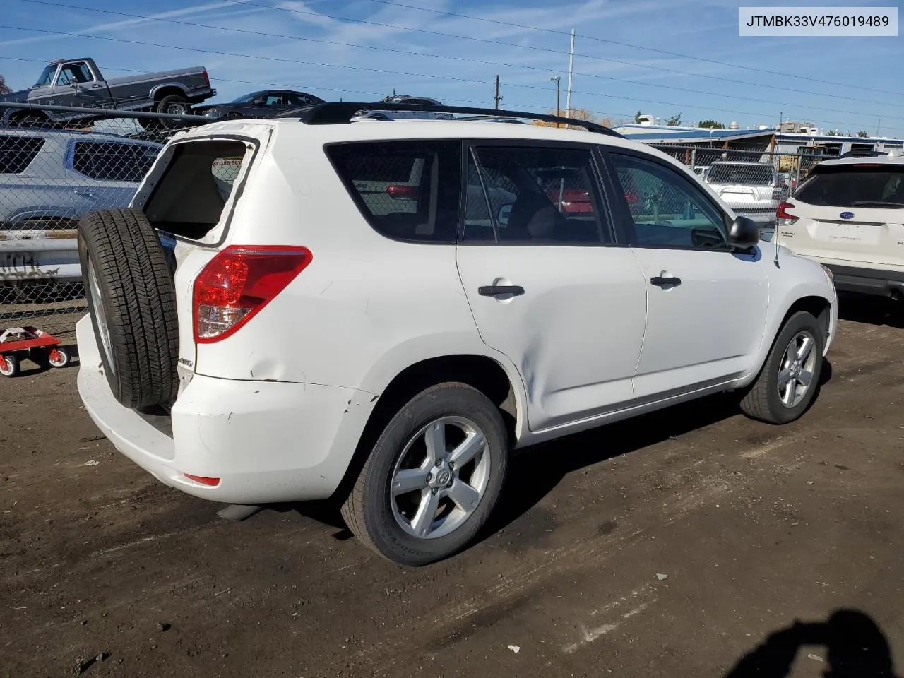 2007 Toyota Rav4 VIN: JTMBK33V476019489 Lot: 78876594