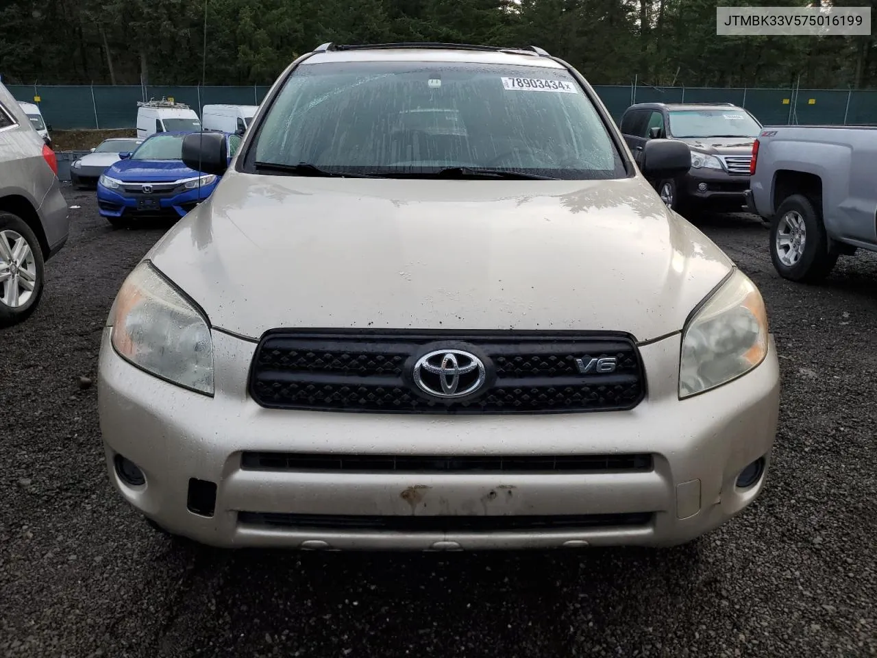 2007 Toyota Rav4 VIN: JTMBK33V575016199 Lot: 78903434