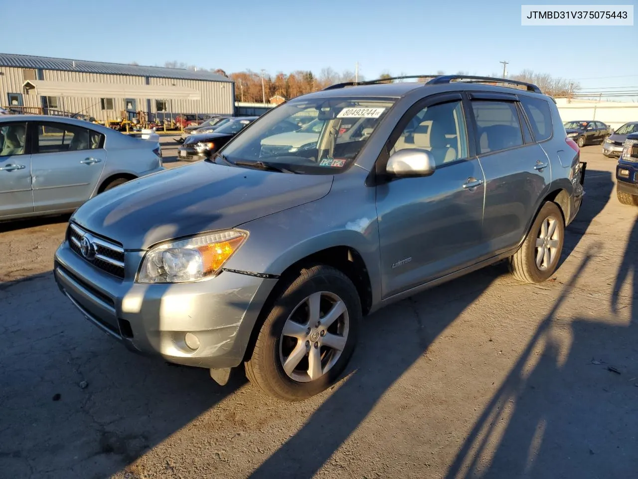 2007 Toyota Rav4 Limited VIN: JTMBD31V375075443 Lot: 80493244