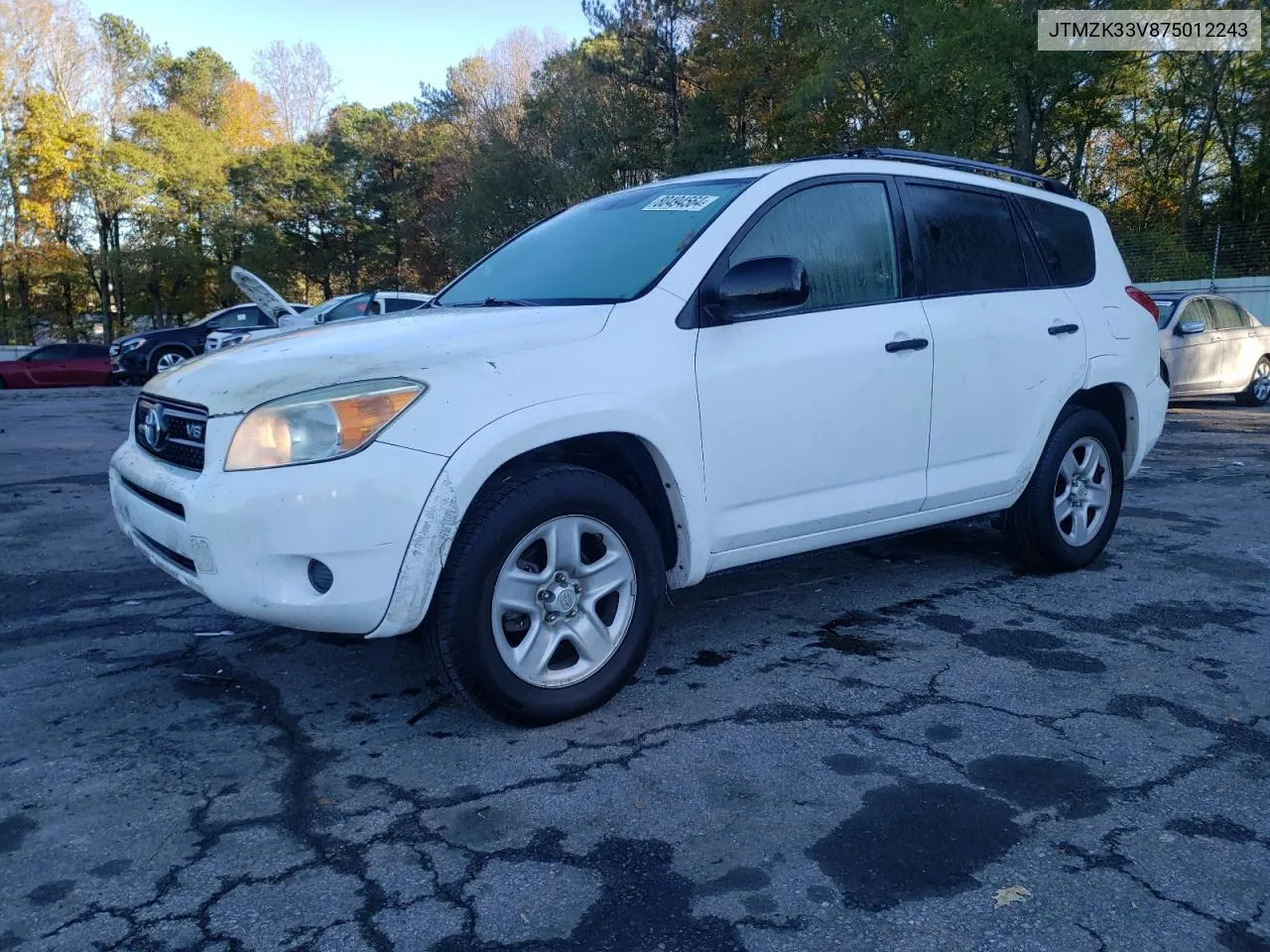 2007 Toyota Rav4 VIN: JTMZK33V875012243 Lot: 80494564