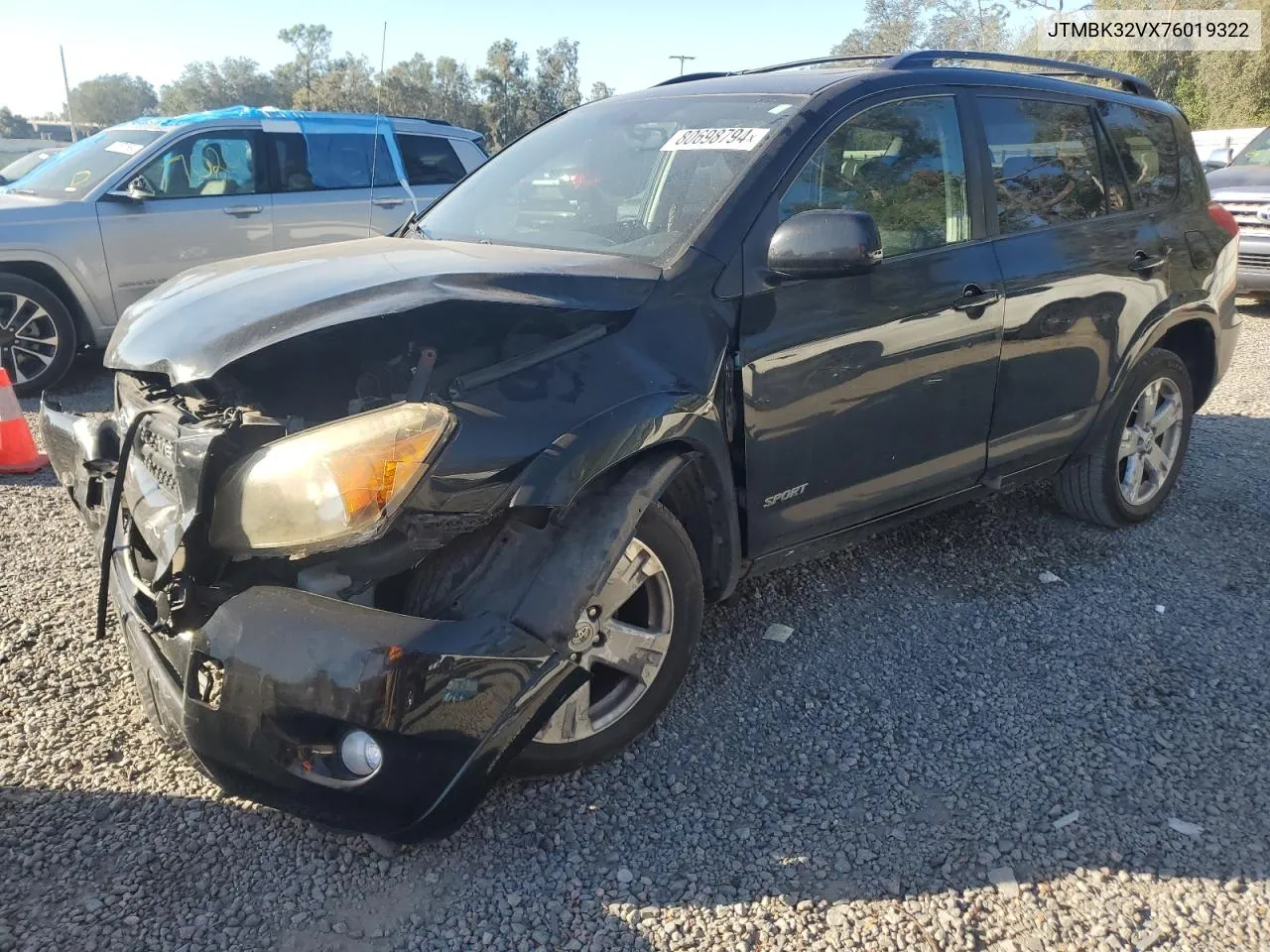 2007 Toyota Rav4 Sport VIN: JTMBK32VX76019322 Lot: 80698794