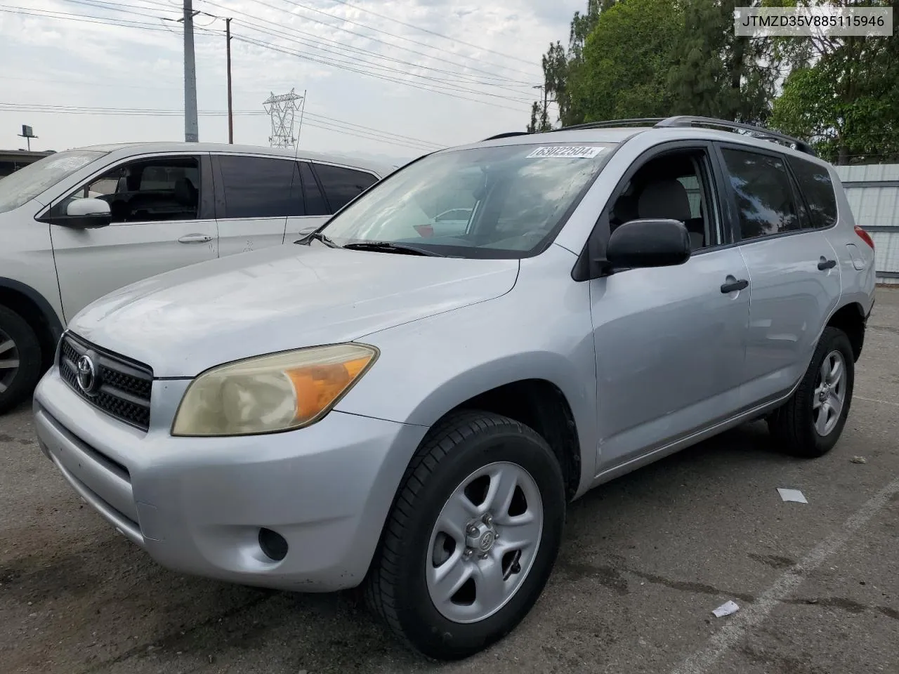 2008 Toyota Rav4 VIN: JTMZD35V885115946 Lot: 63022504