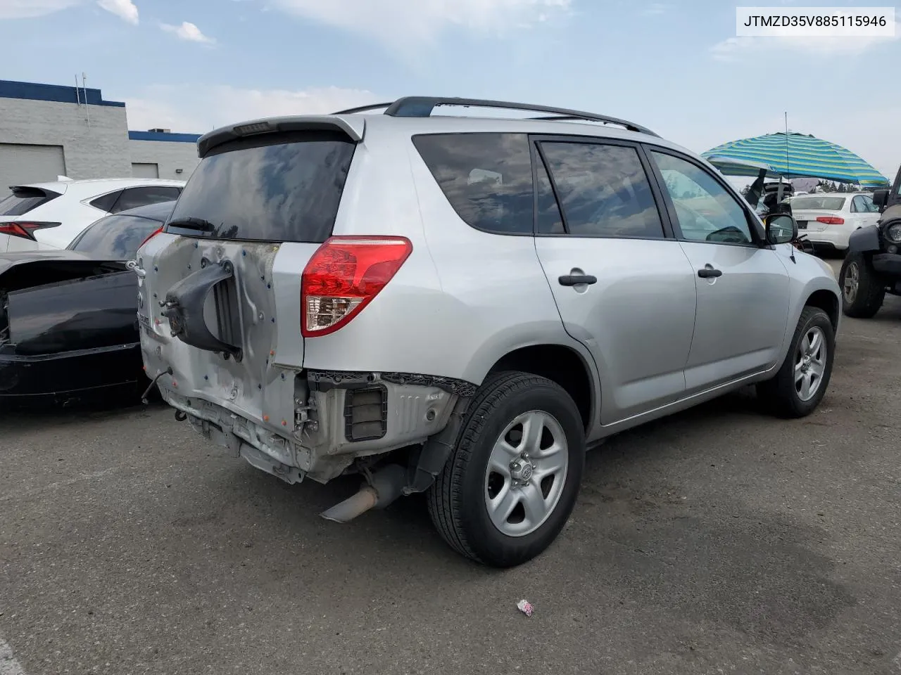 2008 Toyota Rav4 VIN: JTMZD35V885115946 Lot: 63022504