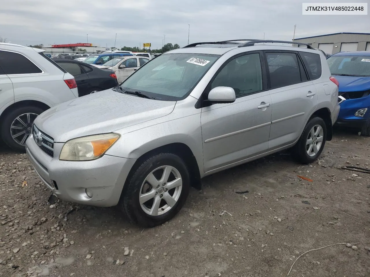 2008 Toyota Rav4 Limited VIN: JTMZK31V485022448 Lot: 67105684