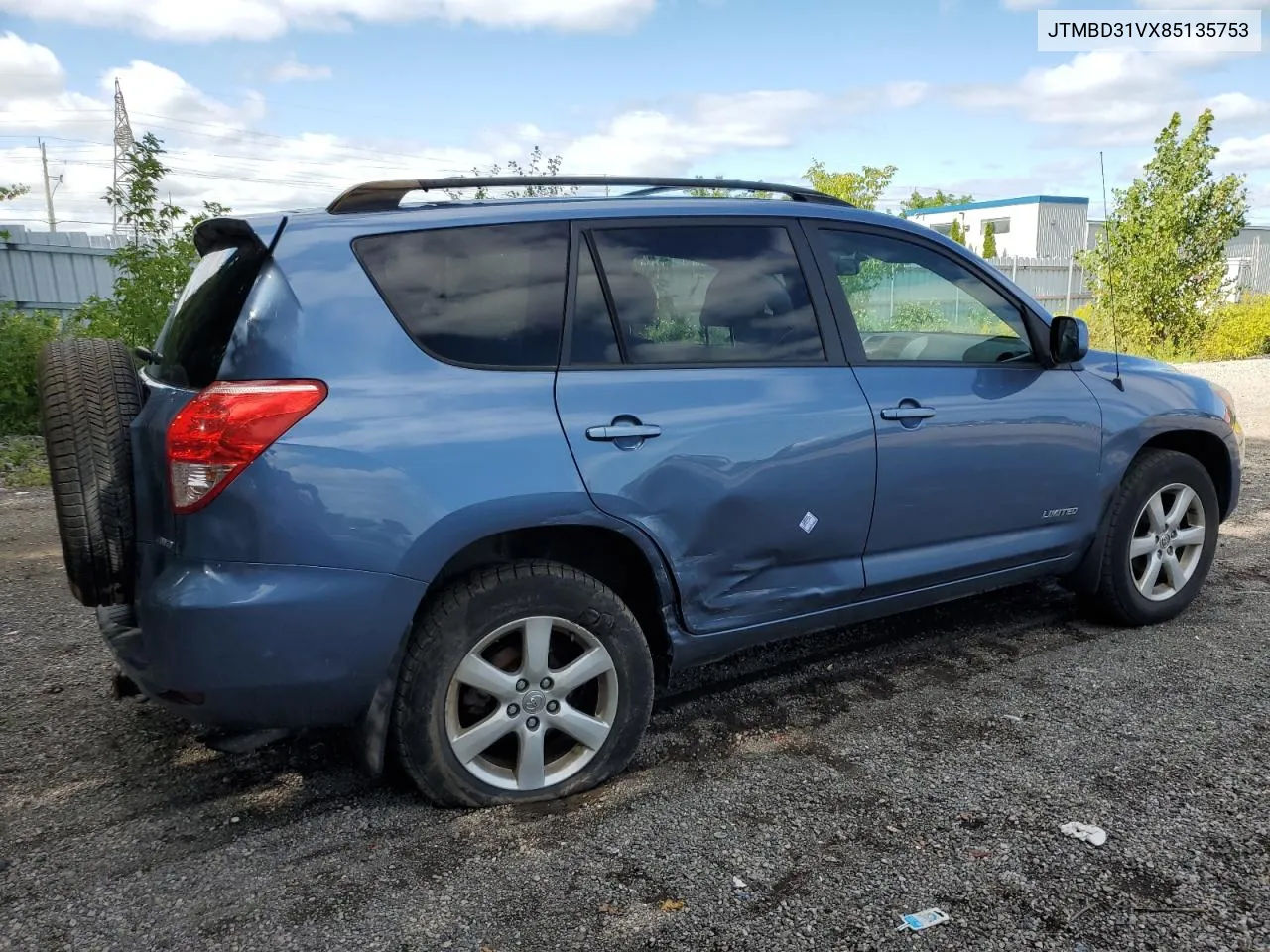 2008 Toyota Rav4 Limited VIN: JTMBD31VX85135753 Lot: 68227534