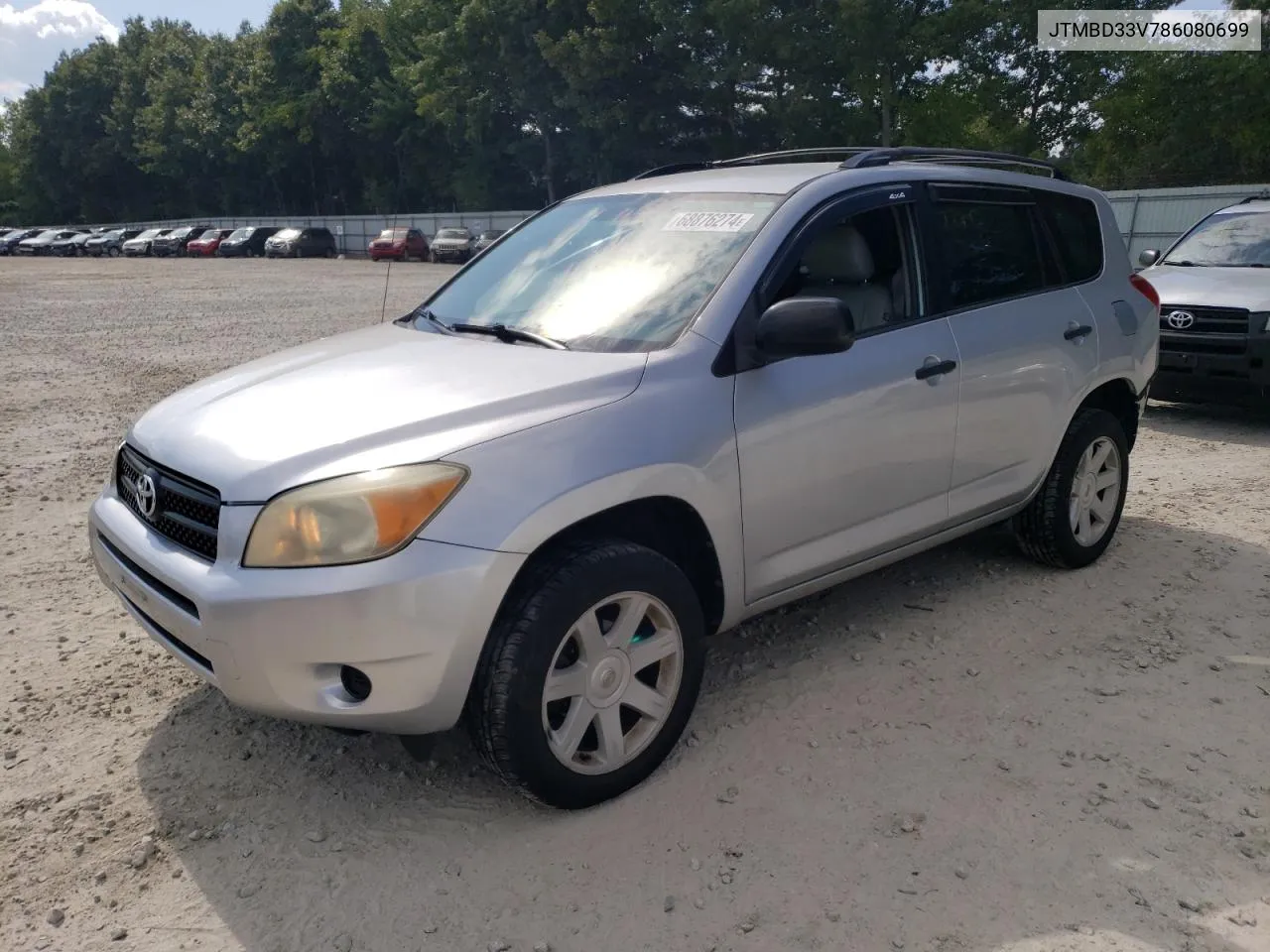 2008 Toyota Rav4 VIN: JTMBD33V786080699 Lot: 68876274