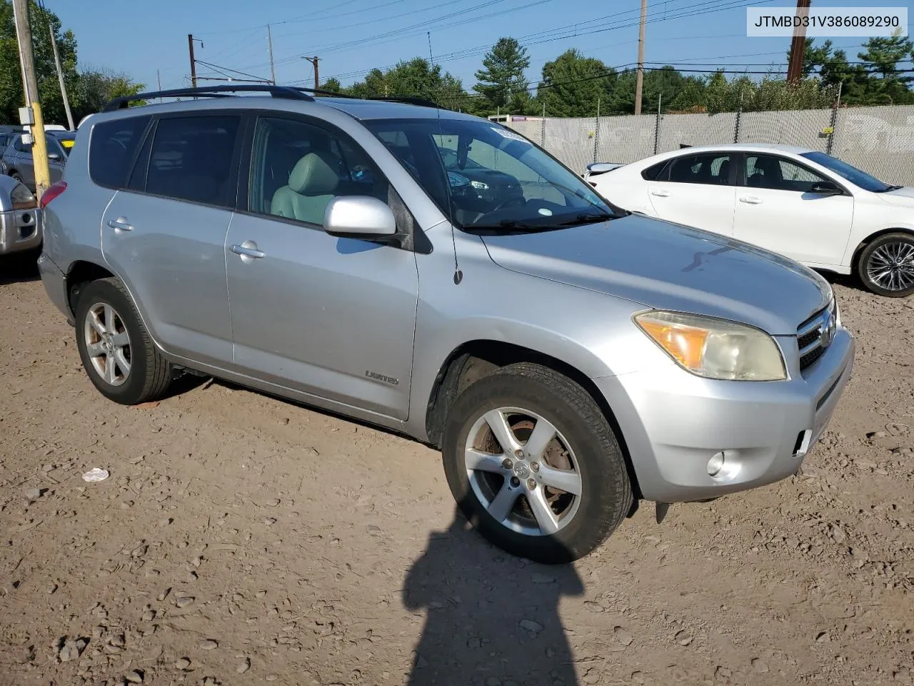 2008 Toyota Rav4 Limited VIN: JTMBD31V386089290 Lot: 69218594