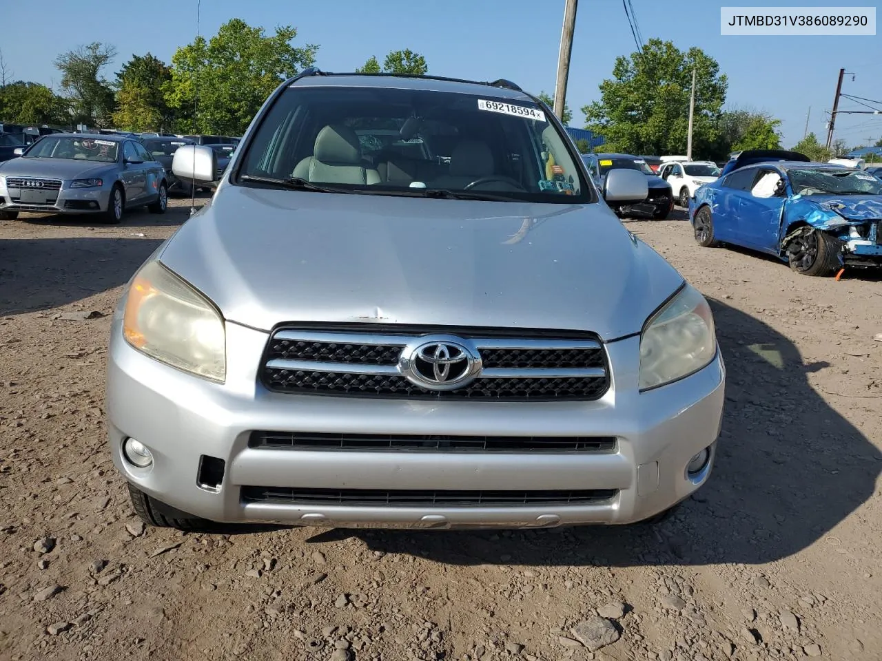 2008 Toyota Rav4 Limited VIN: JTMBD31V386089290 Lot: 69218594