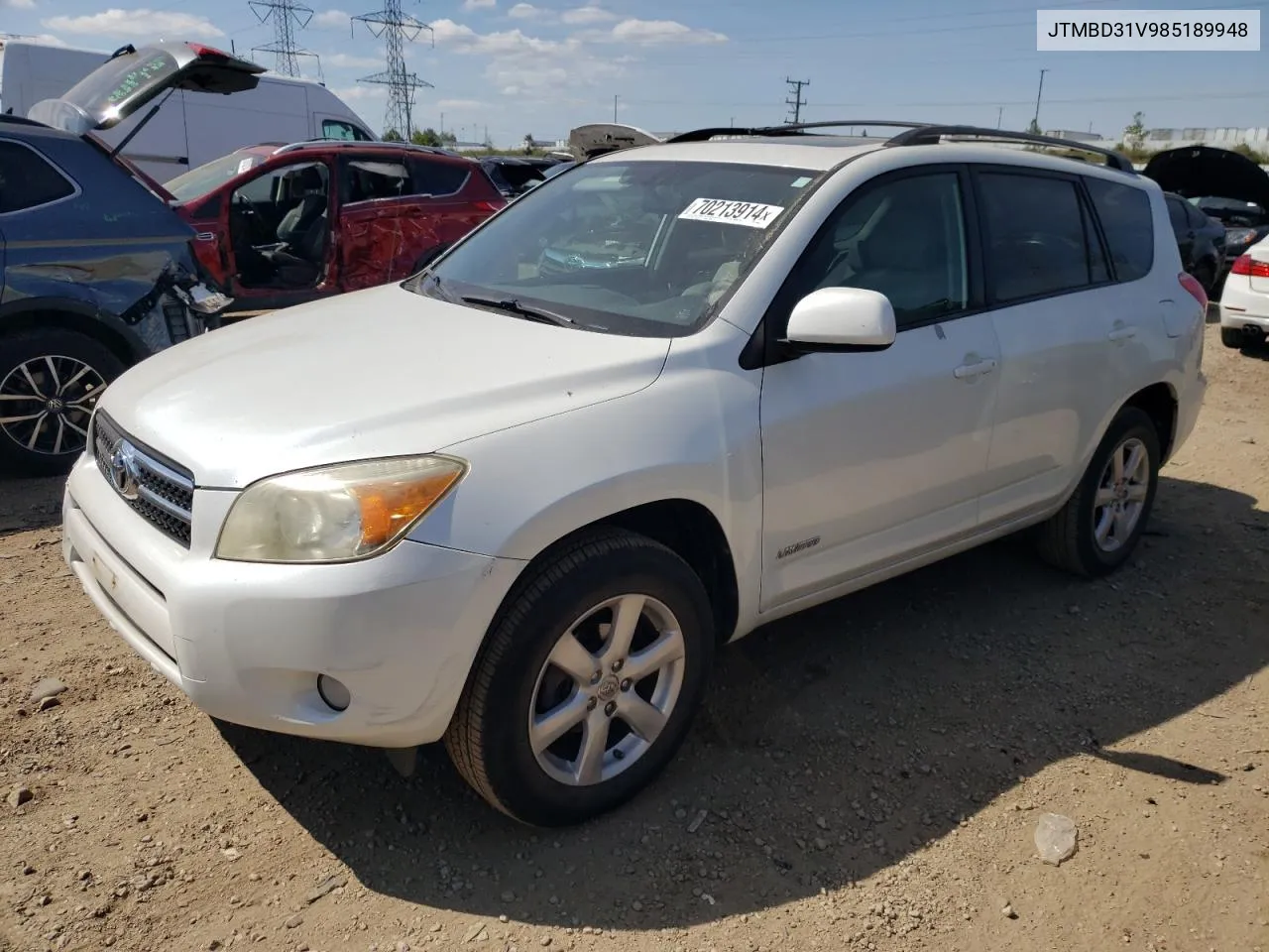 2008 Toyota Rav4 Limited VIN: JTMBD31V985189948 Lot: 70213914