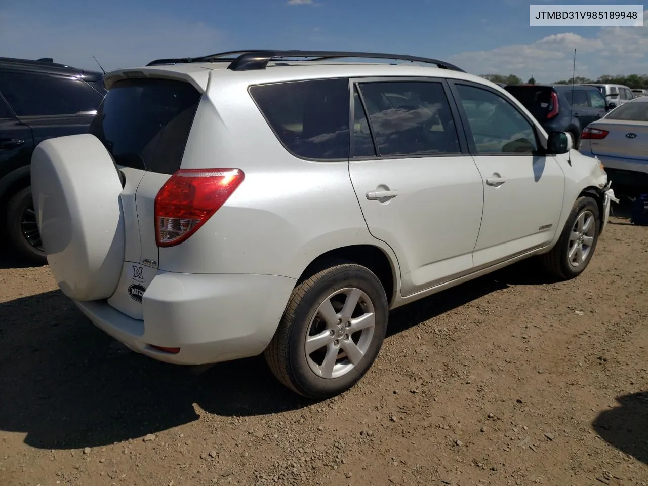 2008 Toyota Rav4 Limited VIN: JTMBD31V985189948 Lot: 70213914