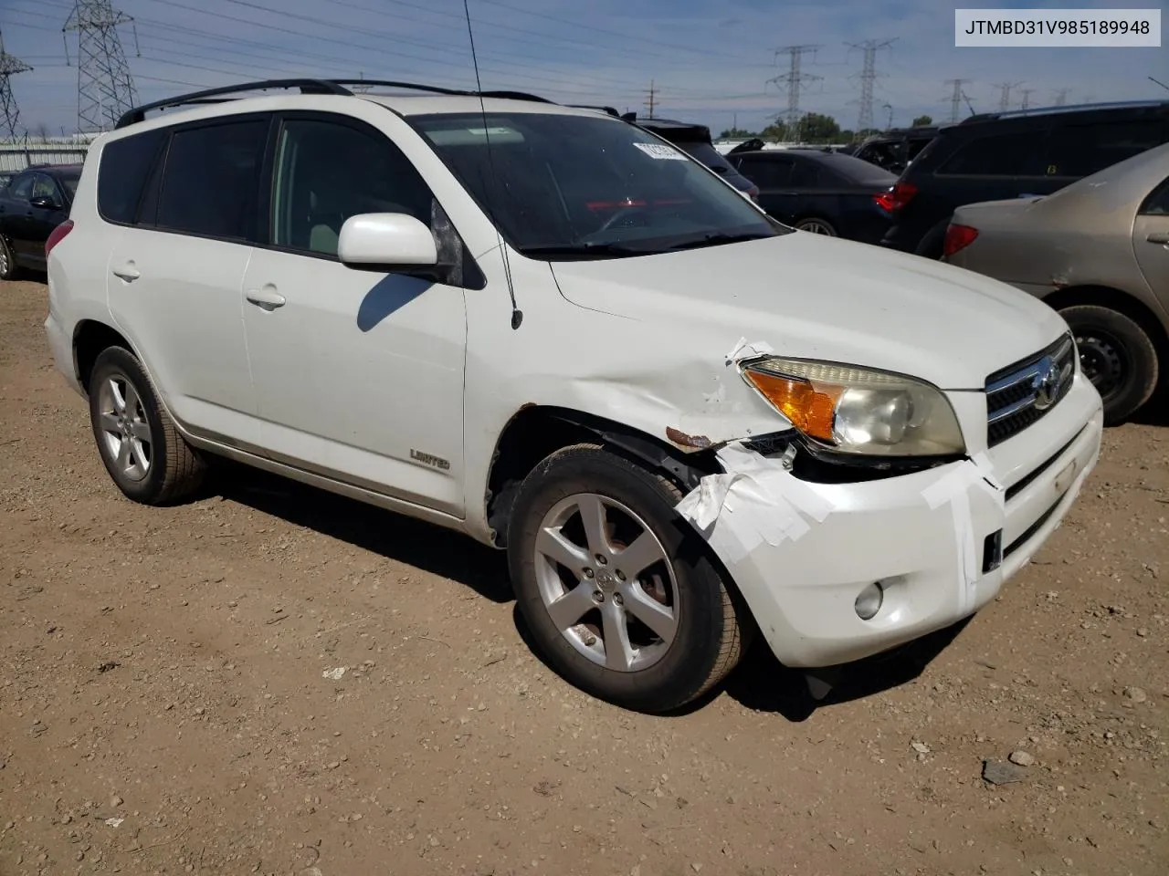 2008 Toyota Rav4 Limited VIN: JTMBD31V985189948 Lot: 70213914