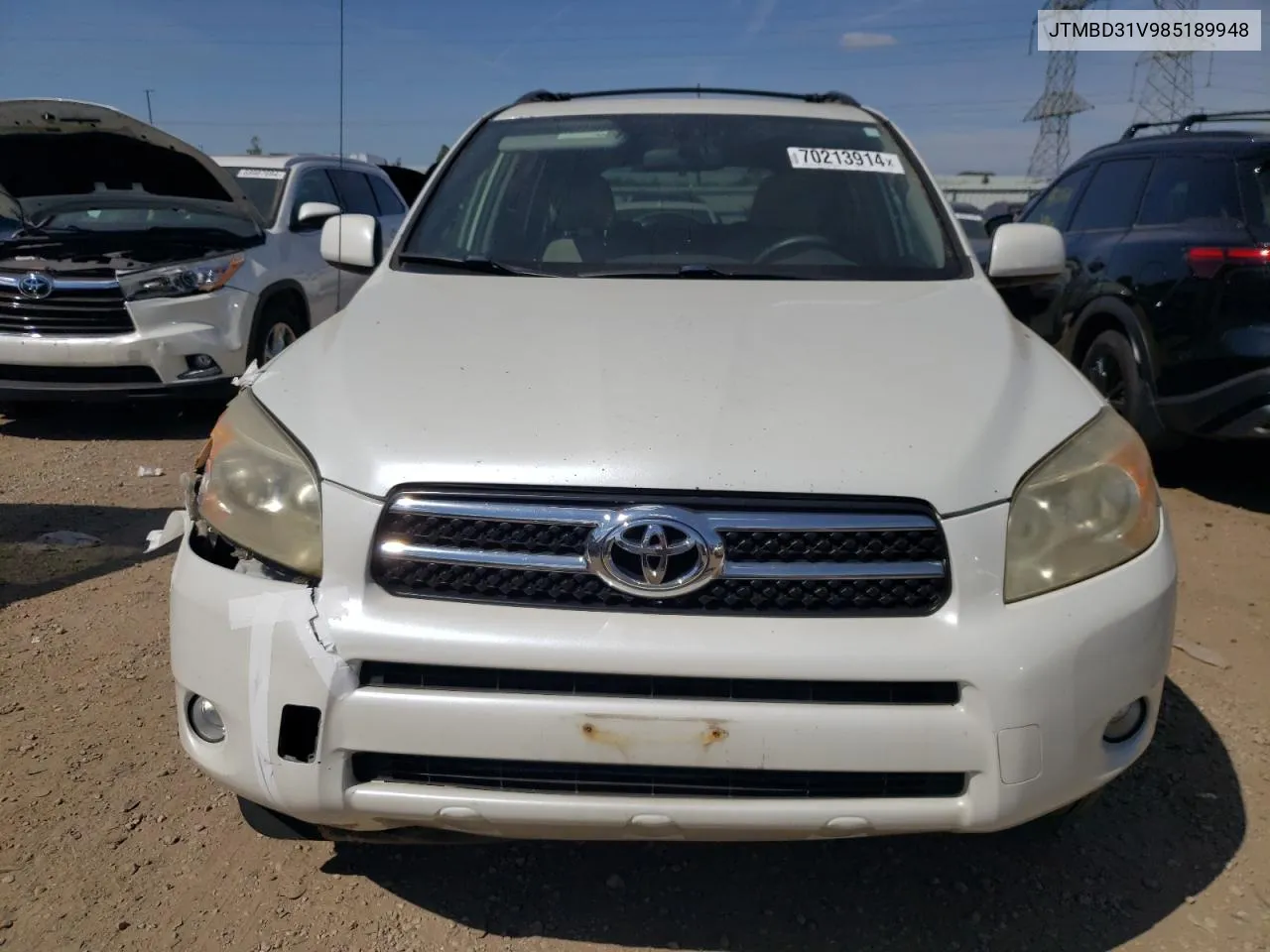 2008 Toyota Rav4 Limited VIN: JTMBD31V985189948 Lot: 70213914