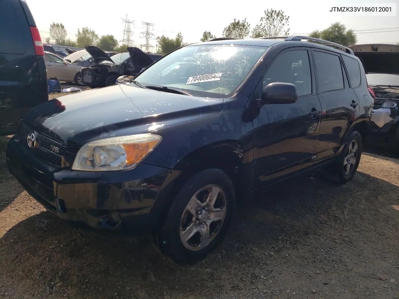 2008 Toyota Rav4 VIN: JTMZK33V186012001 Lot: 70400654